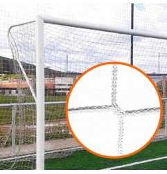 Juego de redes de fútbol 7 3mm PES Línea Oro blanco