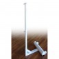 Juego de postes de badminton standard de aluminio trasladables con contrapesos